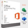 Office 2019 Pro com Project e Visio pt-BR 64 bits (Windows 7 ou superior) (instalador modificado + instruções)