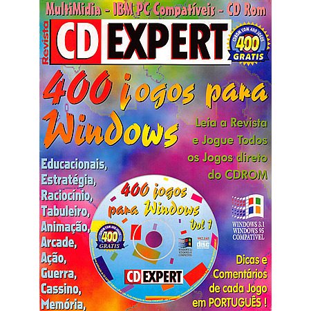 Revista CD EXPERT nº 01 (1995) - 400 Jogos para Windows - Download PDF (você tem o CD dessa edição? ajude a completar!)