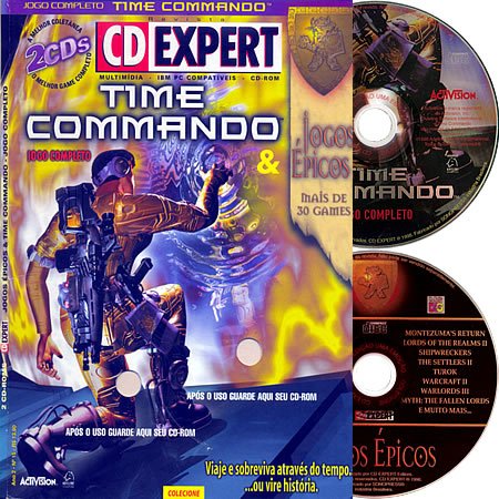 Revista CD EXPERT nº 15 - Time Commando + Jogos Épicos (1998) (ISOs + PDF)