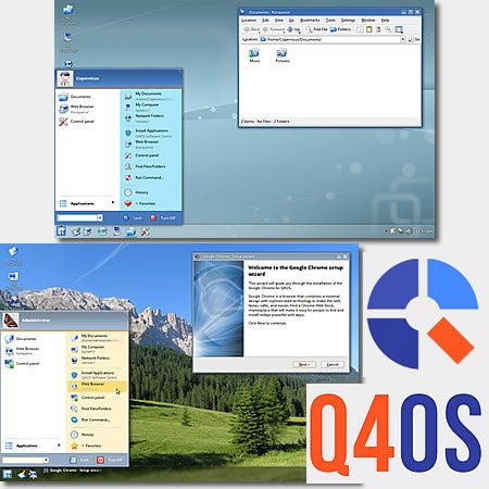 Q4OS 5.7 Linux com ambiente gráfico Trinity (KDE com visual antigo) - Download ISO com menos de 1GB!